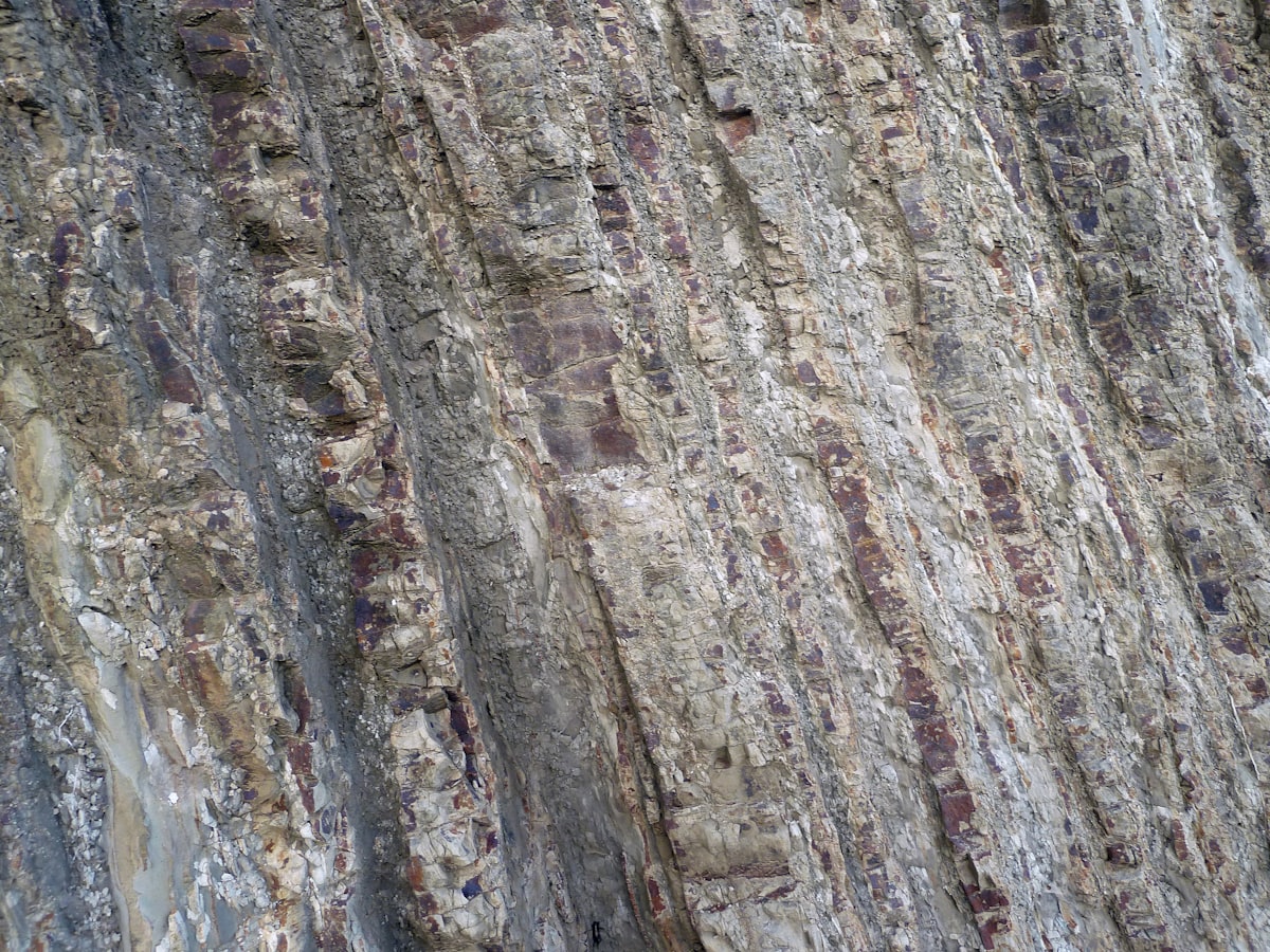 Weathered rock outcrop exposing the host rock